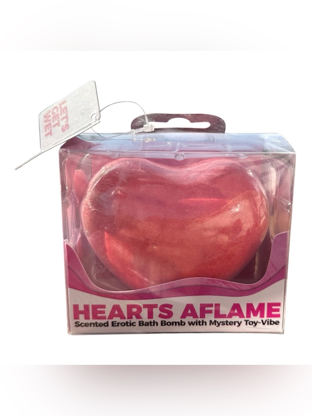 Hearts Aflame ADULT Erotic Bath Bomb w/Mystery Toy-Vibe